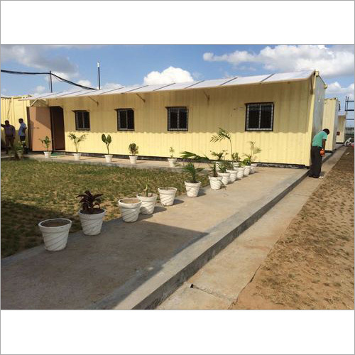 Industrial Portable Office Cabin - Durable Steel Structure | Spacious & Secure Workspace Solutions, Easy Mobility, Weather-Resistant Design