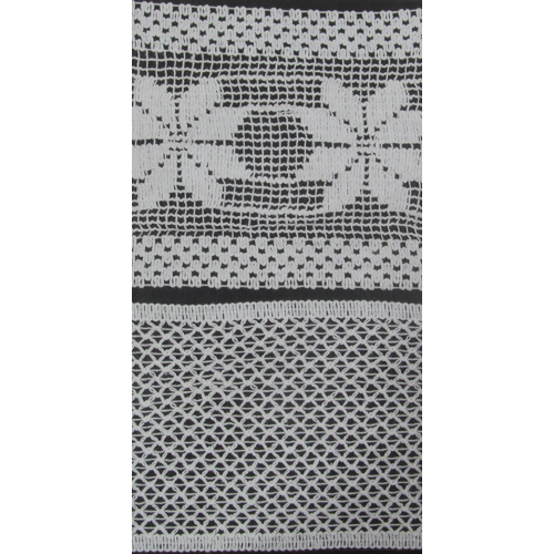 Crochete Chet Lace - Cotton, 1.5 Inches Wide X 10 Yards Long, Alluring White With Geometric Pattern | Quality-centric Design, Wear Resistant, Easy To Carry