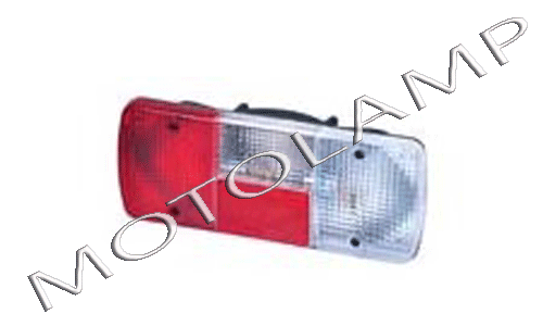 Tail Lamp Tata Super Ace - Polycarbonate & Plastic, 12-35 Volt Voltage, Red & Silver Color | Halogen Bulb Type