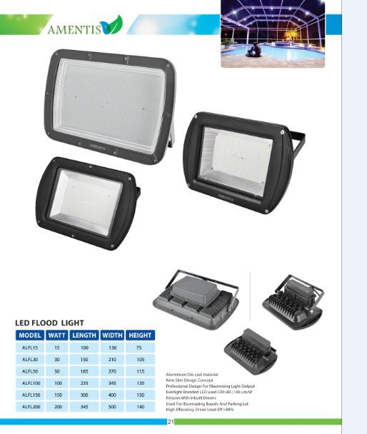 Black Led Floor Light