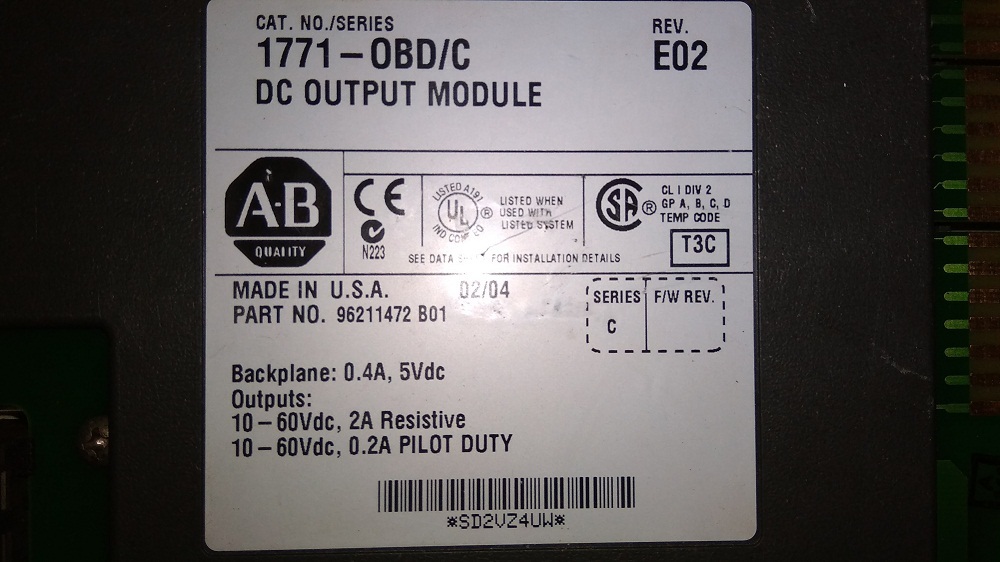 Allen Bradley Dc Output Module