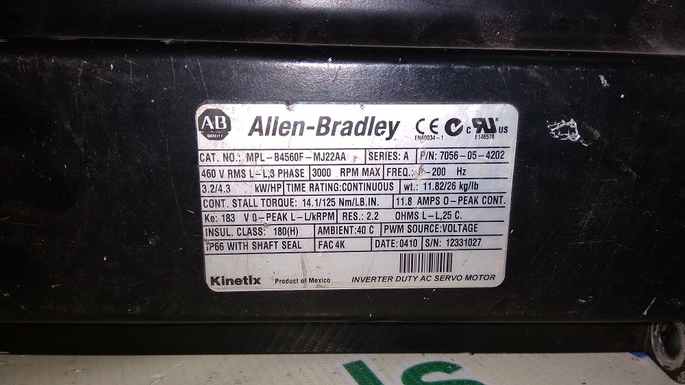 Allen Bradley Servo Motors