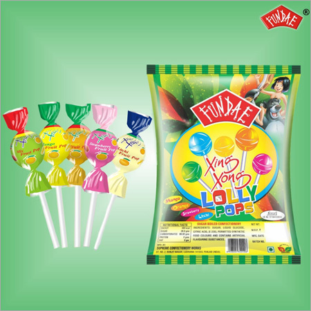 Xing Xong Lollipops - Assorted Fruit Flavours, Eggless Solid Ball Shape