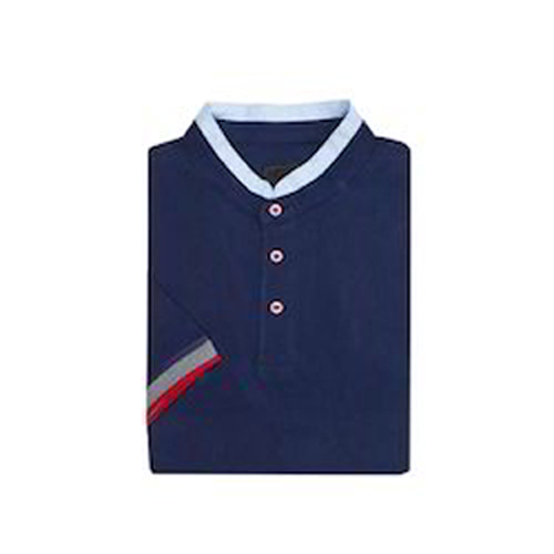 स्टैंड कॉलर टी शर्ट