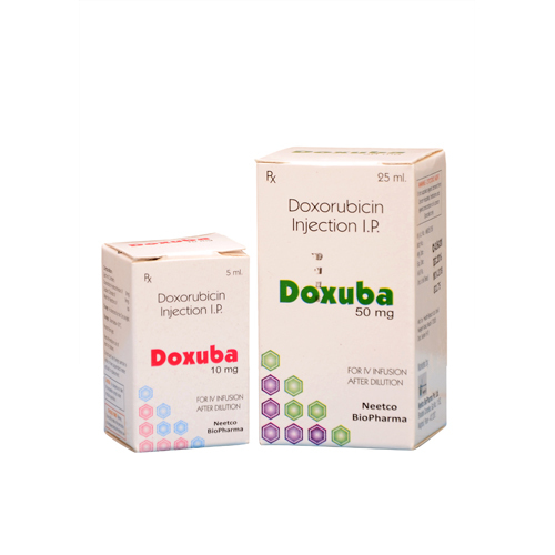 Doxorubicin Injection - 50 ml Glass Vial, 2 mg/ml Concentration, Sterile and Refrigeration Required