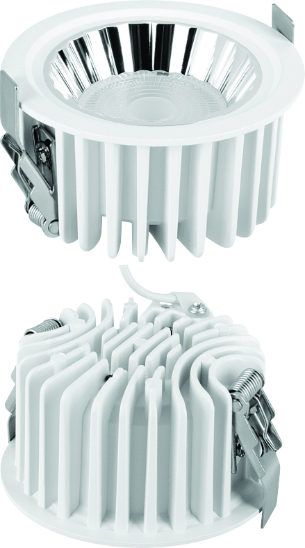 Oreo Cob Spot Light - Aluminium Alloy, 10-15 Watt, Black & White | Led, High Grade Reflector, Constant Current Driver, Cri>80