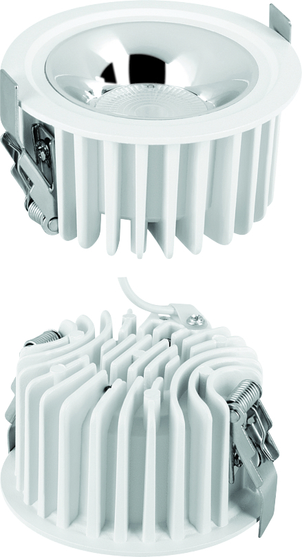 Oreo Cob Spot Light - Aluminium Alloy, 10-15 Watt, Black & White | Led, High Grade Reflector, Constant Current Driver, Cri>80