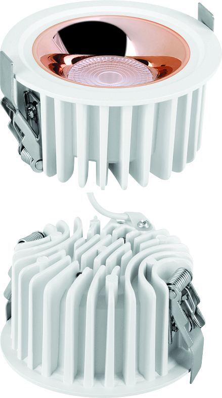 Oreo Cob Spot Light - Aluminium Alloy, 10-15 Watt, Black & White | Led, High Grade Reflector, Constant Current Driver, Cri>80