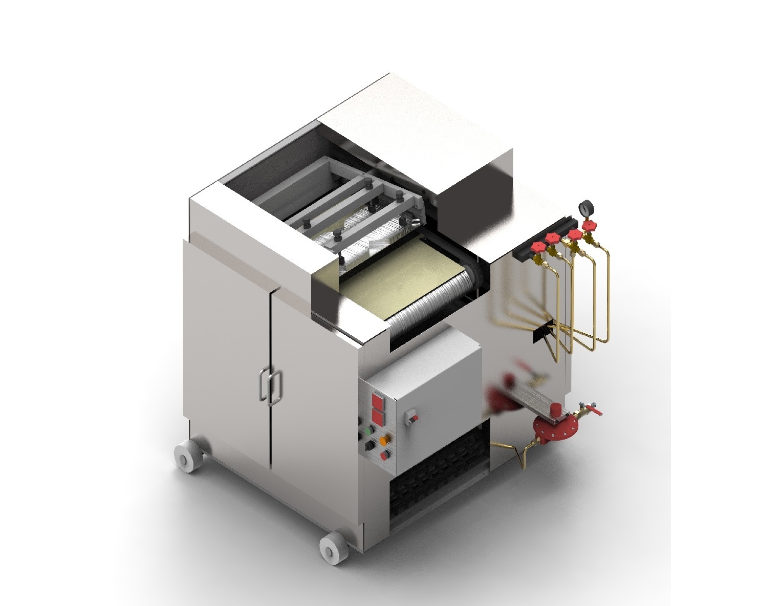 Semi Automatic Chapati Making Machine - Stainless Steel, 3.5' X 2.5' X 3.5' (H) | Energy Efficient, Heavy Duty Design, 500 Chapatis/hour