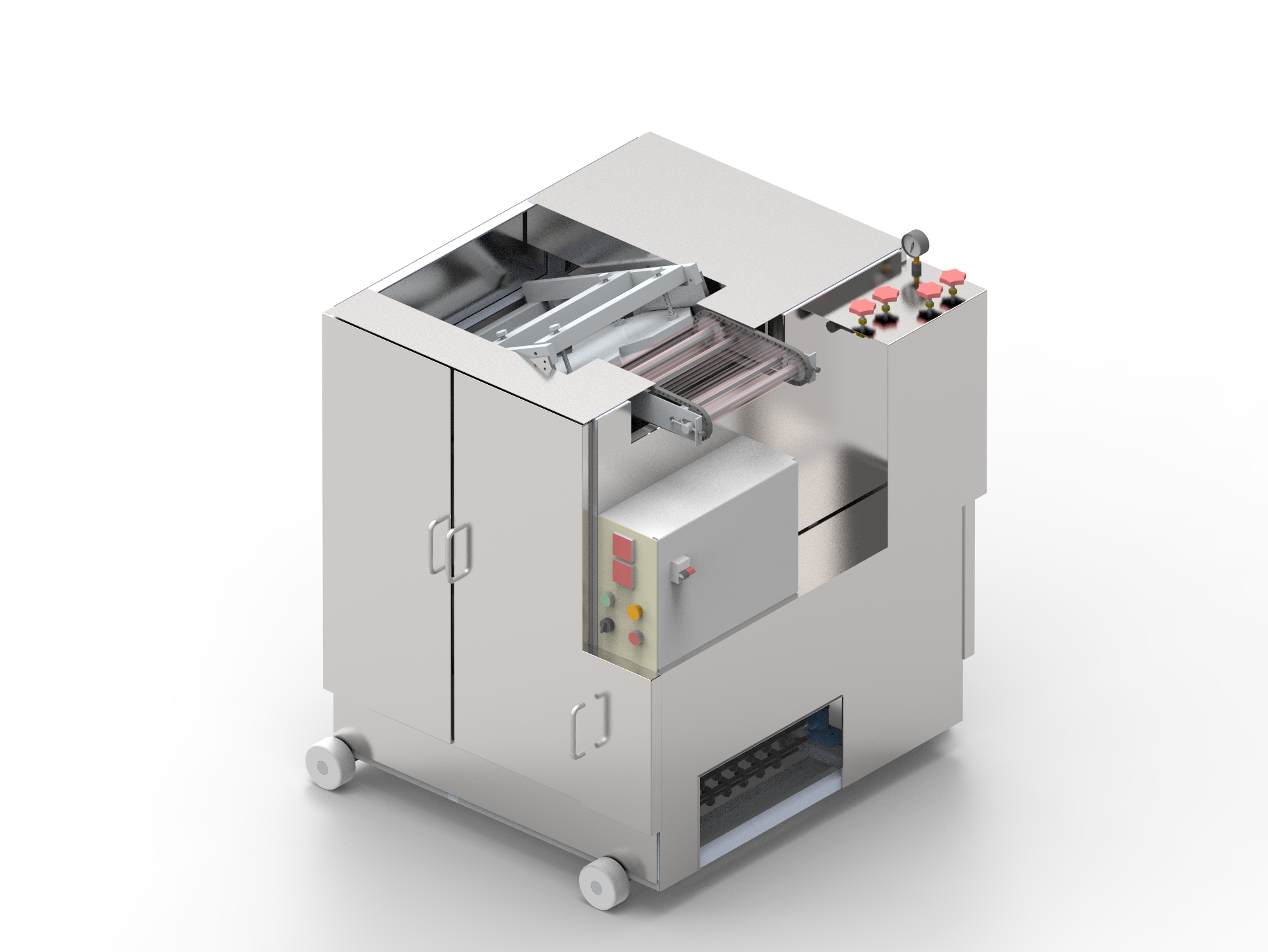 Semi Automatic Chapati Making Machine - Stainless Steel, 3.5' X 2.5' X 3.5' (H) | Energy Efficient, Heavy Duty Design, 500 Chapatis/hour