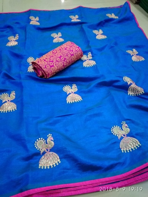Pink Fancy Designer Art Silk Saree