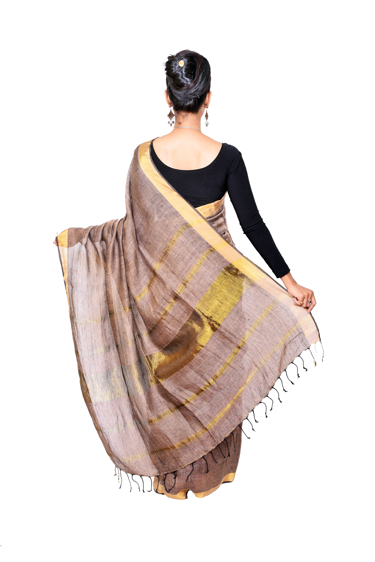 Woven Soft Traditional Linen Saree