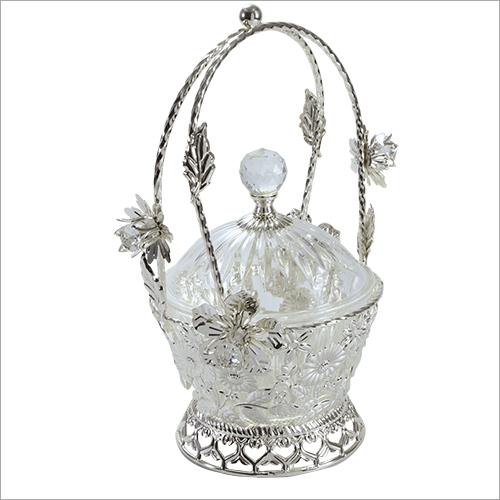 Silver Decorative Basket