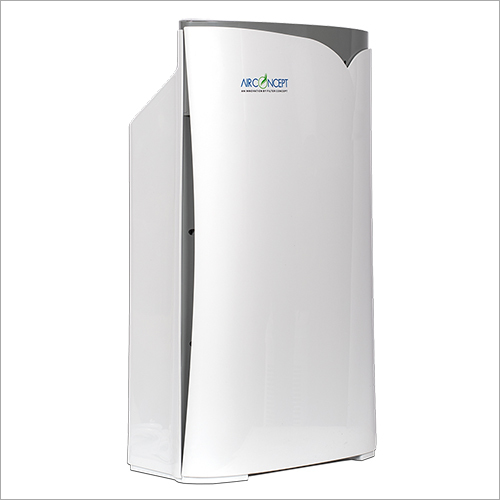 Air Purifier - Abs Material, 328*188*523 Mm Dimensions | 99.9% Efficiency, 45w Power, White Color, Automatic Grade, 1 Year Warranty, <61 Noise Level 