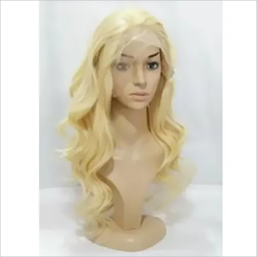 वेवी ब्लोंड लेस फ्रंट विग