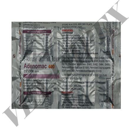 Adenomac 400 S Adenosyl Methionine Tablets - Drug Type: General Medicines