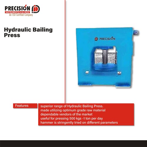 Hydraulic Bailing Press - Heavy-Duty Steel Frame | Efficient Compression, Adjustable Pressure Settings, Compact Design