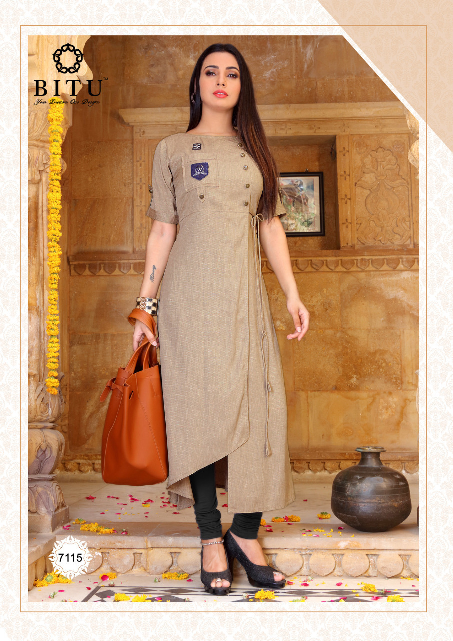 Cotton Designer Long Kurtis