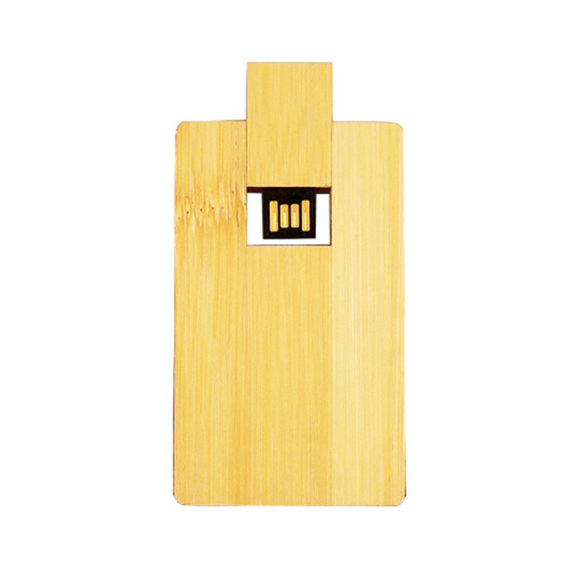 Wooden Credit Card Usb 2.0 Interface Flash Drive Size: 60 X 28 X 9mm