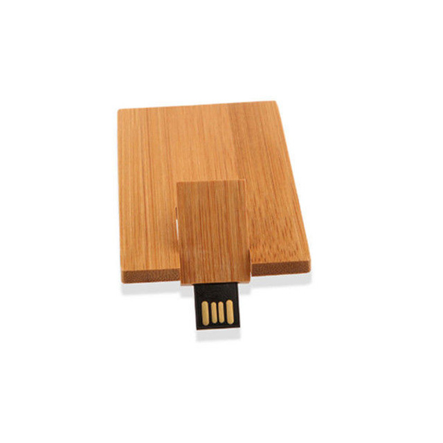 Wooden Credit Card Usb 2.0 Interface Flash Drive Size: 60 X 28 X 9mm