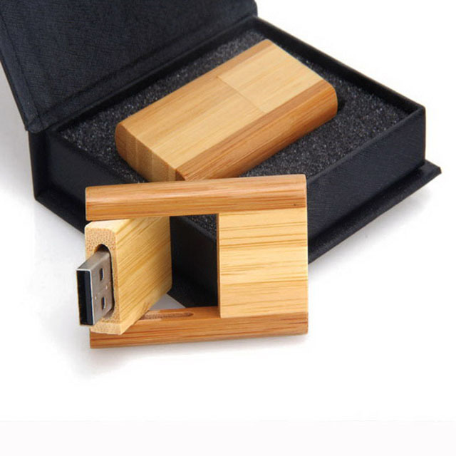 Wooden Swivel Usb Flash Drive - 64mb To 64gb Capacities | 1000g Shock Resistance, Auto-run, Password Protection, Plug & Play