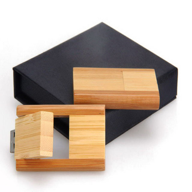 Wooden Swivel Usb Flash Drive - 64mb To 64gb Capacities | 1000g Shock Resistance, Auto-run, Password Protection, Plug & Play