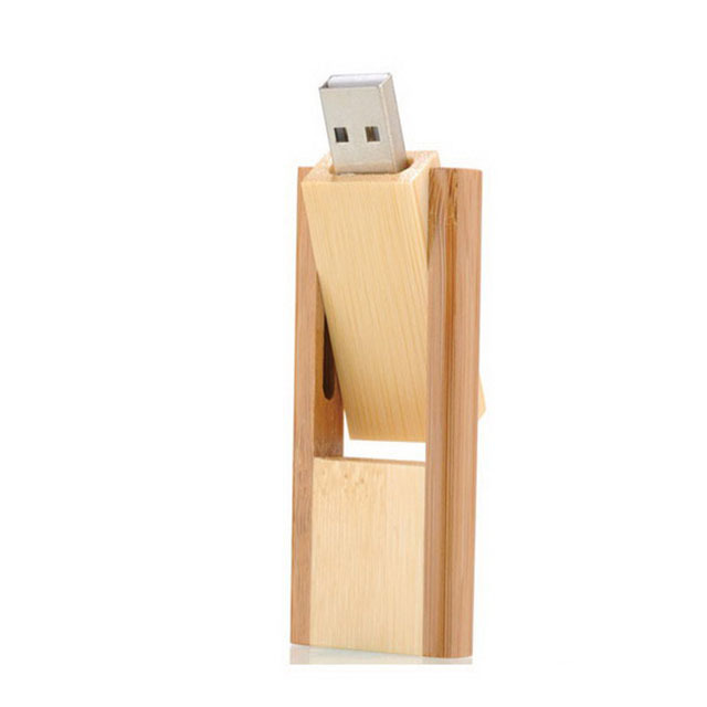 Wooden Swivel Usb Flash Drive - 64mb To 64gb Capacities | 1000g Shock Resistance, Auto-run, Password Protection, Plug & Play