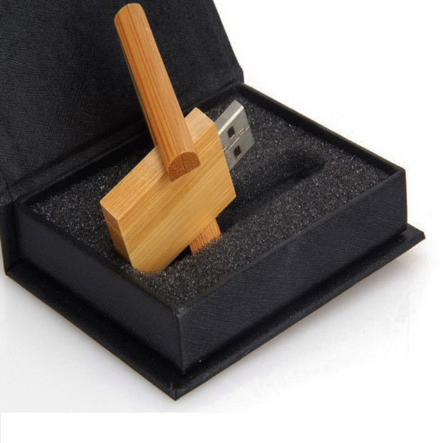 Wooden Swivel Usb Flash Drive - 64mb To 64gb Capacities | 1000g Shock Resistance, Auto-run, Password Protection, Plug & Play