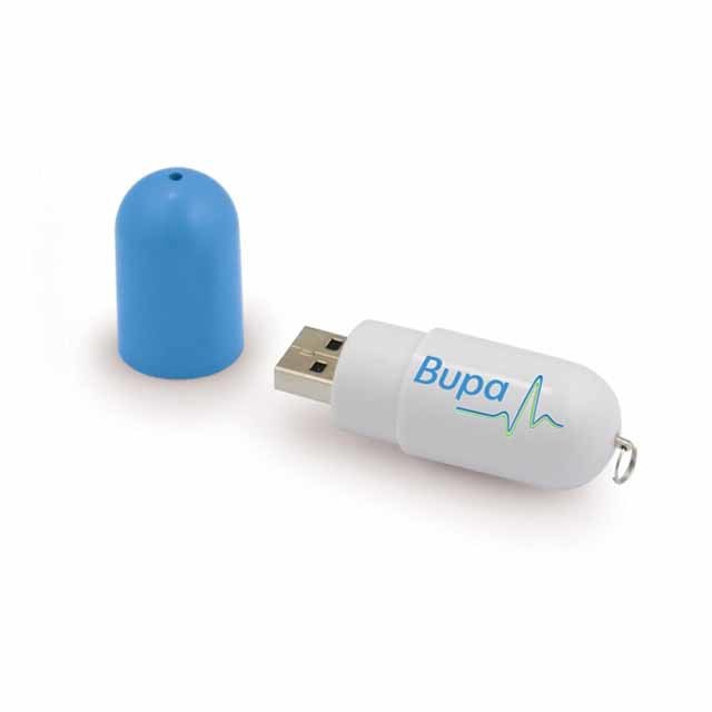 Capsule Shape Key Chain Plastic Usb