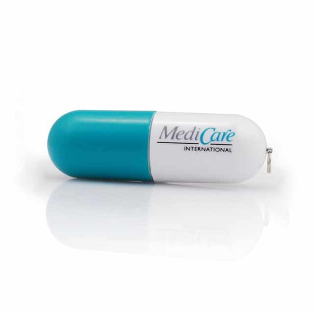 Capsule Shape Key Chain Plastic Usb