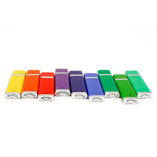 Plastic Colorful Rectangular Usb Flash Drive Size: :55 X 25 X 3.5mm
