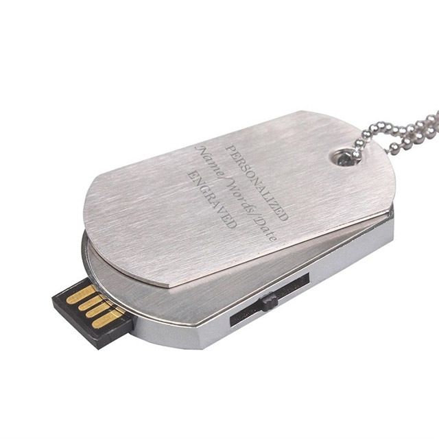 Customized Logo Metal Mini Card Shape Memory Usb Flash Drive - 64mb To 64gb Capacities, Shock Resistant 1000g, Auto-run And Password Protection Features, Compact Size 52 X 31 X 7mm