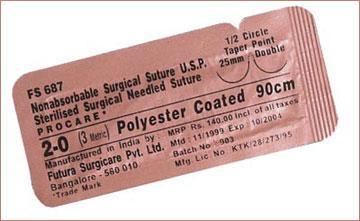Procare Non Absorbable Sutures (Coated Polyster)