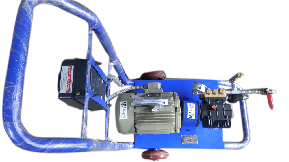 Electric Hydrostatic Test Pump - Max. 120 Lpm, High Pressure , Blue Color Design
