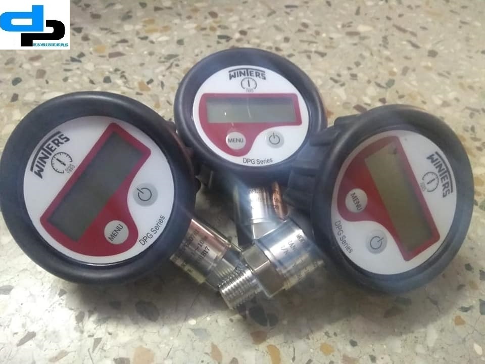 Polished Winters Digital Pressure Gauge 0 To 10 Bar