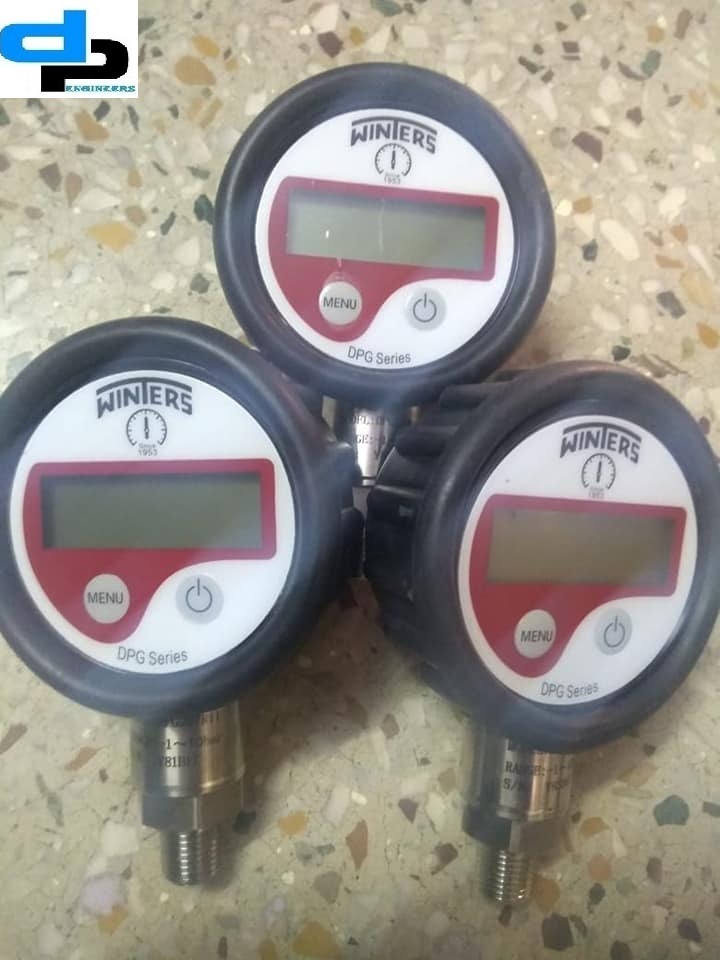Polished Winters Digital Pressure Gauge 0 To 10 Bar