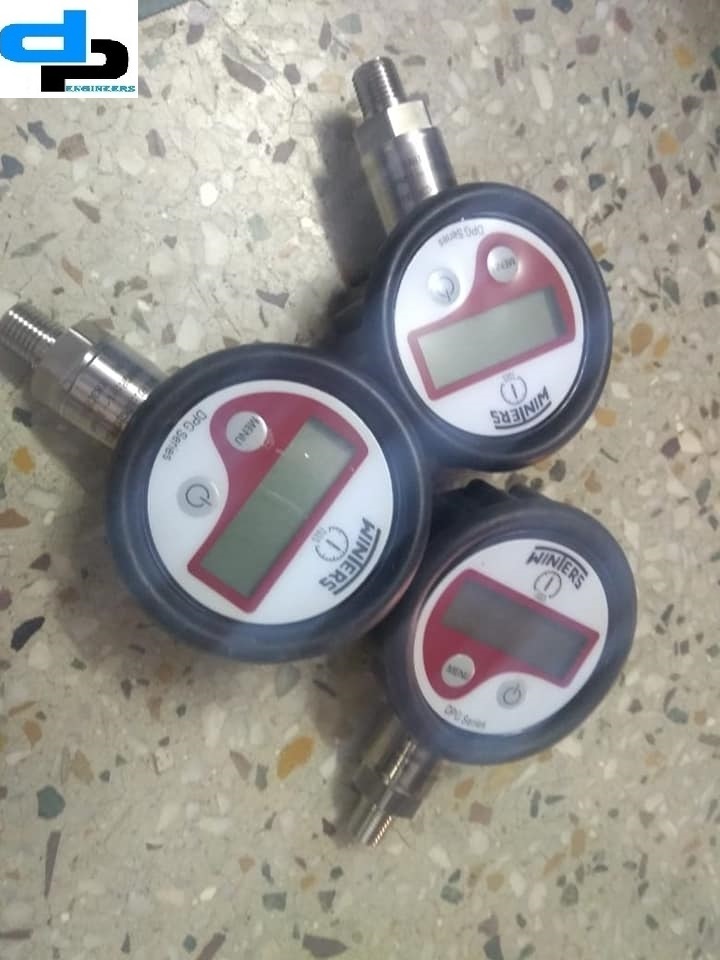 Polished Winters Digital Pressure Gauge 0 To 10 Bar