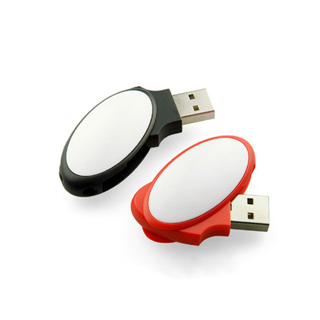 Creative Ovel Shape Custom Logo Plasic Usb Size: 30 X 15 X 10mm