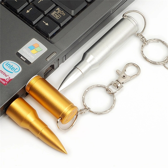Custom Design Bullet Shape Pen Drive Size: 76 X 16mm