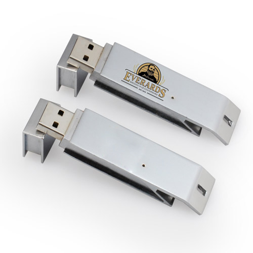 Rectangular Metal Finished Usb Flash Drive Size: 76 X 16 X 8mm