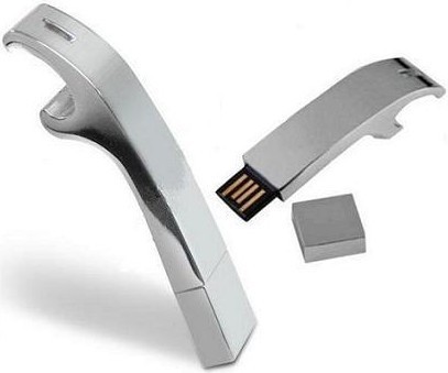 Rectangular Metal Finished Usb Flash Drive Size: 76 X 16 X 8mm