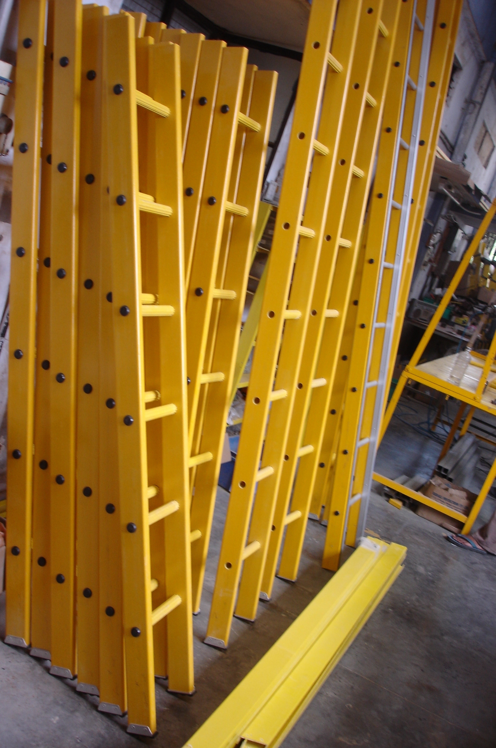 Wall Supported Frp Ladder