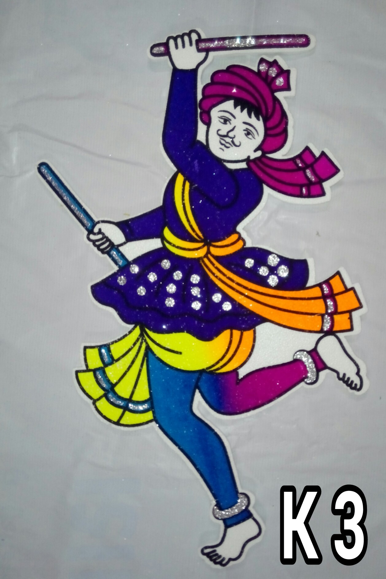 Thermocol Garba Set
