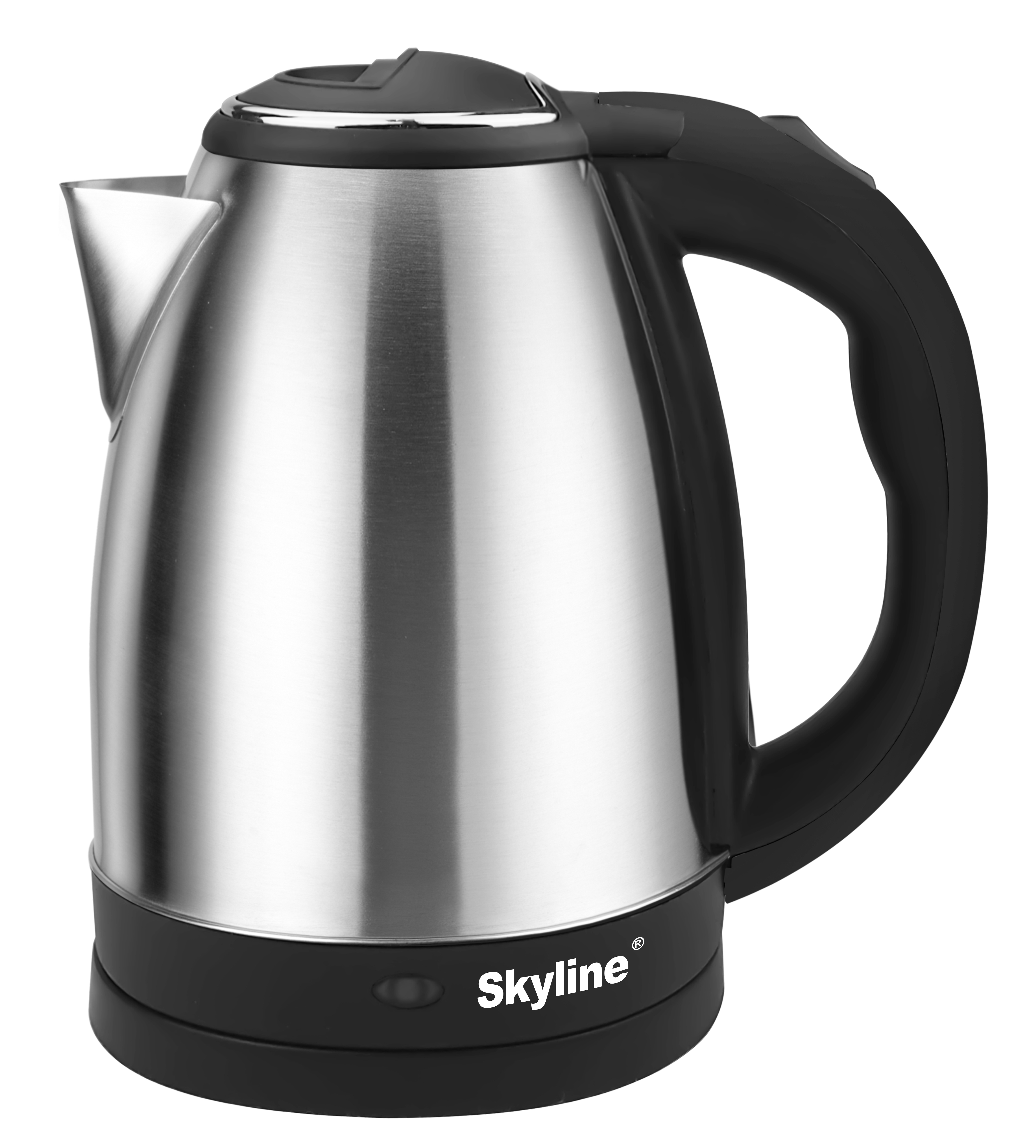 Automatic Electric Kettle - Stainless Steel 1.2 Litre, 800w , Locking Hinged Lid, Concealed Element, 360â° Base, Matte Finish, Cordless Design