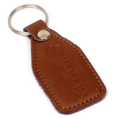 Brown Leather Modified Keyring