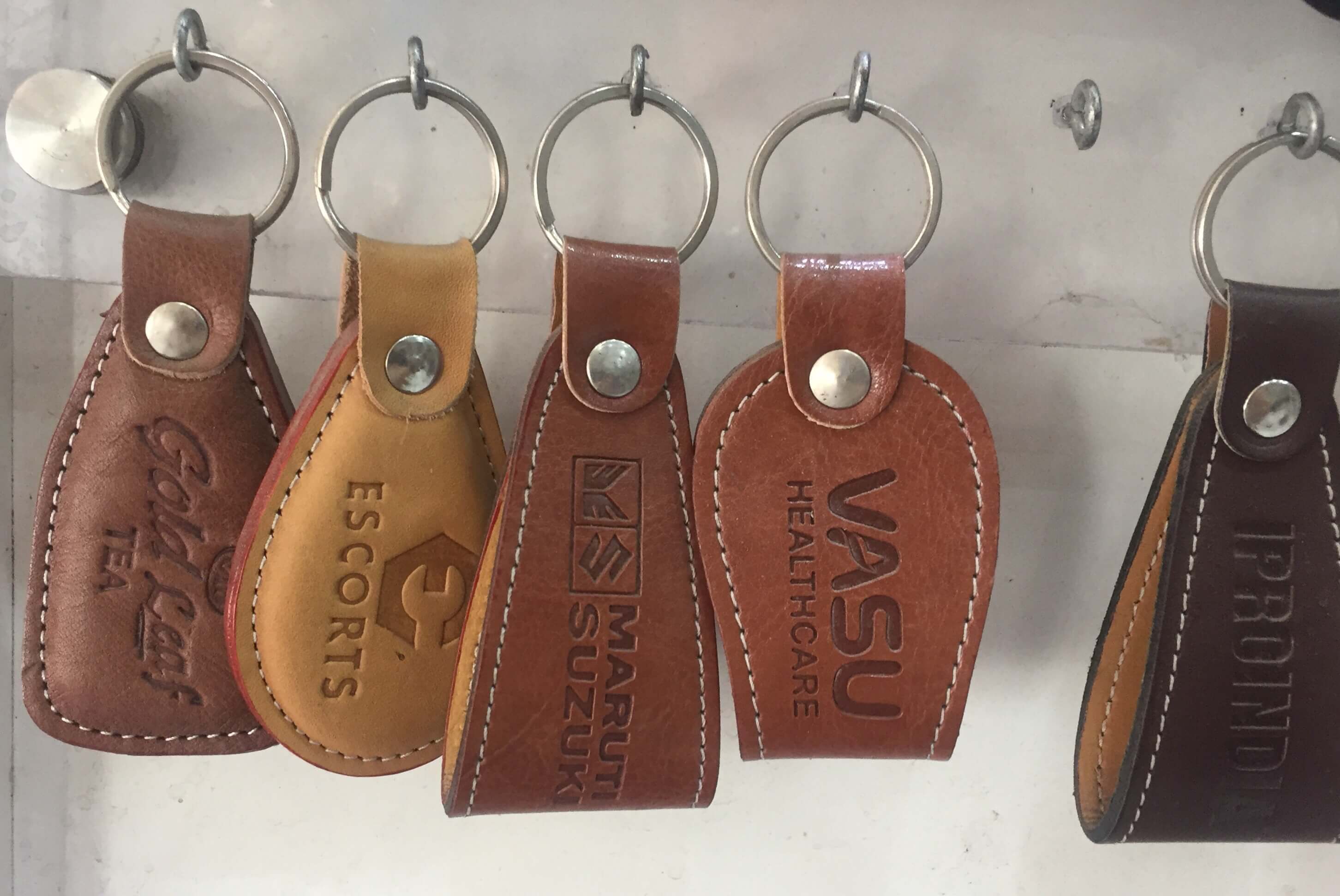 Brown & Black Key Ring