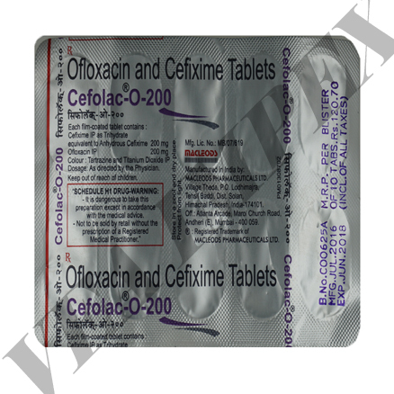 Cefolac O 200mg Tablets - Drug Type: General Medicines