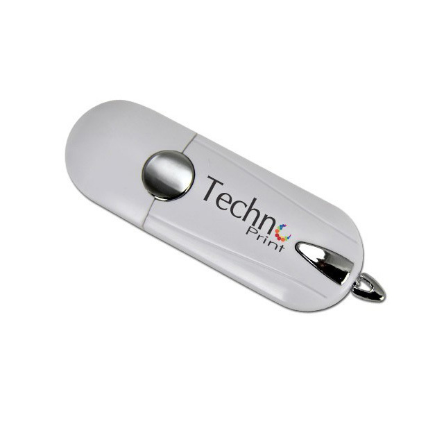 Custom Logo Oval Usb Flash Drive Size: 55 X 25 X 3.5mm