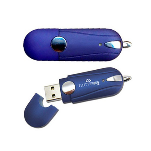 Custom Logo Oval Usb Flash Drive Size: 55 X 25 X 3.5mm