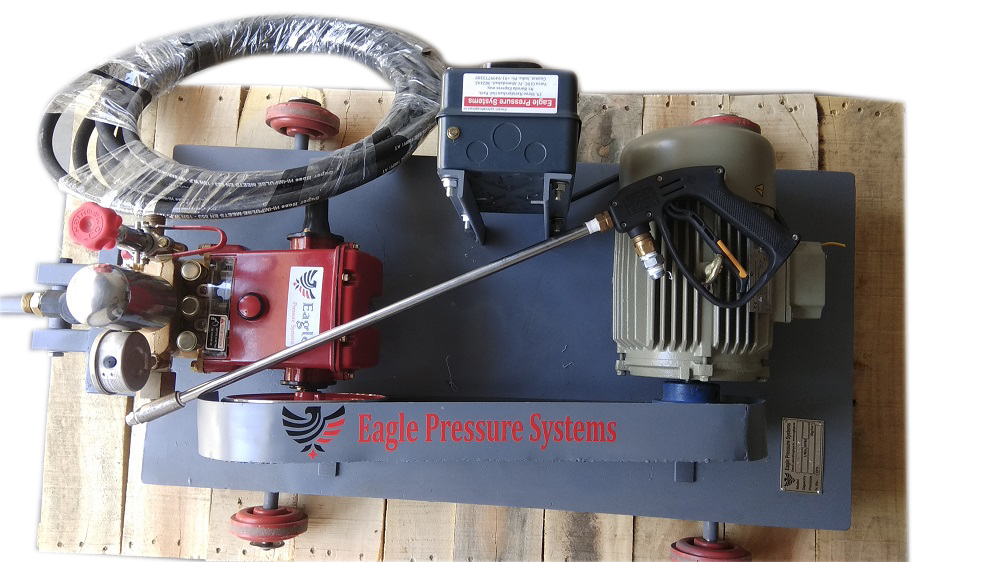 High Pressure Hydro Test Pump - Color: Blue Grey